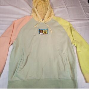 Teddy Fresh x Spongebob Squarepants Hoodie S Colorblock Embroidered Green Base